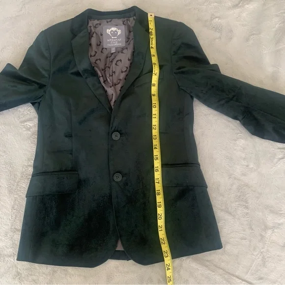 Appaman Fine Tailored Forest Velvet Suit Set Green Sz 12 Boys - Picture 13 of 16